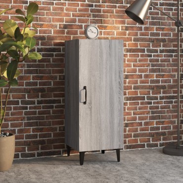 vidaXL Ντουλάπι Γκρι Sonoma 34,5x34x90cm από Επεξεργασμένο Ξύλο 1 τεμ.