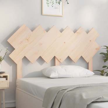 vidaXL Κεφαλάρι Κρεβατιού 132x3x81cm από Μασίφ Ξύλο Πεύκου 1 τεμ.