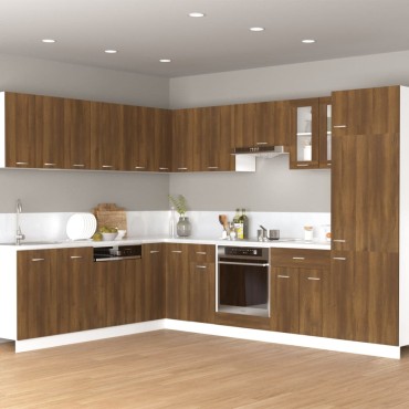 vidaXL Ντουλάπι Κρεμαστό Lyon Καφέ Δρυς 60x31x40cm Επεξεργασμένο Ξύλο 1 τεμ.