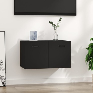 vidaXL Ντουλάπι Τοίχου Μαύρο 60x36,5x35cm από Επεξεργασμένο Ξύλο 1 τεμ.