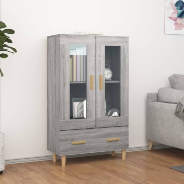 vidaXL Ντουλάπα Γκρι Sonoma 70x31x115cm από Επεξεργασμένο Ξύλο 1 τεμ.