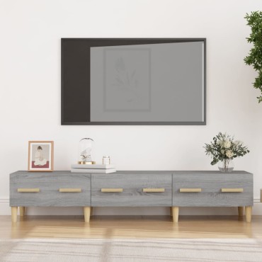 vidaXL Έπιπλο Τηλεόρασης Γκρι Sonoma 150x34,5x30cm Επεξεργασμένο Ξύλο