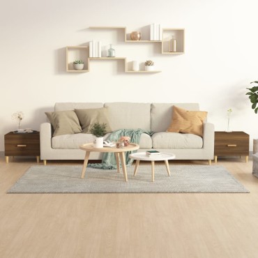 vidaXL Τραπεζάκια Σαλονιού 2 τεμ. Brown Oak 50x50x40cm Επεξ. Ξύλο