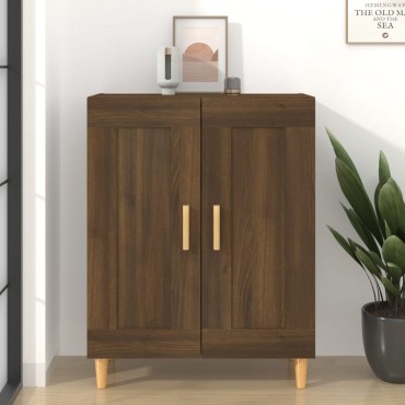 vidaXL Ντουλάπι Καφέ Δρυς 69,5x34x90cm από Επεξεργασμένο Ξύλο 1 τεμ.