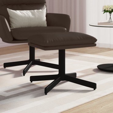vidaXL Υποπόδιο Καφέ 60x60x36cm από Συνθετικό Δέρμα 1 τεμ.