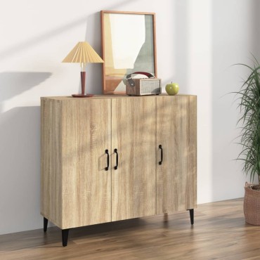 vidaXL Ντουλάπι Sonoma δρυς 90x34x80cm Επεξεργασμένο Ξύλο 1 τεμ.
