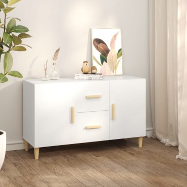 vidaXL Ντουλάπι Λευκό 100x36 x60cm Επεξεργασμένο Ξύλο 1 τεμ.
