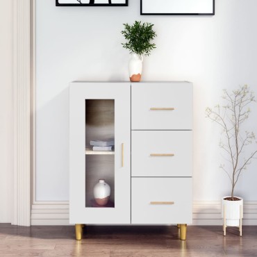 vidaXL Ντουλάπι Λευκό 69,5x34x90cm από Επεξεργασμένο Ξύλο 1 τεμ.