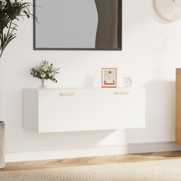 vidaXL Ντουλάπι Τοίχου άσπρο100x36,5x35cm από Επεξεργασμένο Ξύλο 1 τεμ.