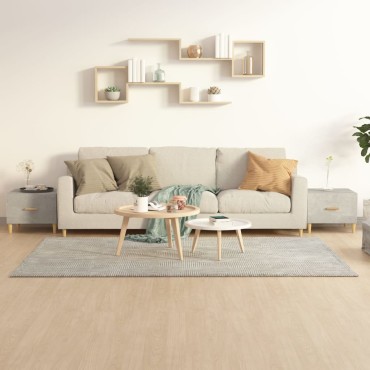 vidaXL Τραπεζάκια Σαλονιού 2 τεμ. Γκρι Σκυροδ. 50x50x40cm Επεξ. Ξύλο