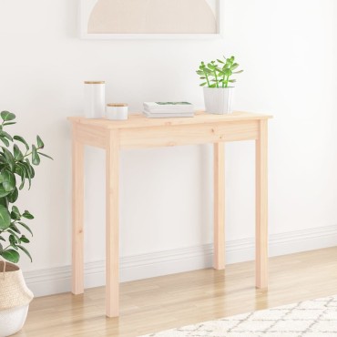 vidaXL Τραπέζι Κονσόλα 80x40x75cm από Μασίφ Ξύλο Πεύκου 1 τεμ.