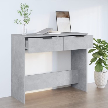 vidaXL Τραπεζάκι κονσόλα Γκρι Σκυρ. 90x36x75cm Επεξεργασμένο Ξύλο 1 τεμ.