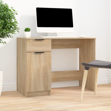 vidaXL Γραφείο Sonoma Δρυς 100x50x75cm από Επεξεργασμένο Ξύλο 1 τεμ.