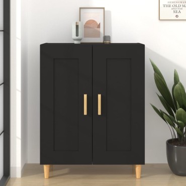vidaXL Ντουλάπι Μαύρο 69,5x34x90cm από Επεξεργασμένο Ξύλο 1 τεμ.