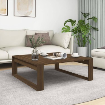 vidaXL Τραπεζάκι Σαλονιού Καφέ Δρυς 100x100x35cm Επεξεργασμένο Ξύλο 1 τεμ.