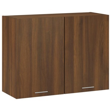 vidaXL Ντουλάπι Κρεμαστό Lyon Καφέ Δρυς 80x31x60cm Επεξεργασμένο Ξύλο 1 τεμ.