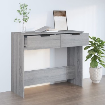 vidaXL Τραπέζι Κονσόλα Γκρι Sonoma 90x36x75cm Επεξεργασμένο Ξύλο 1 τεμ.