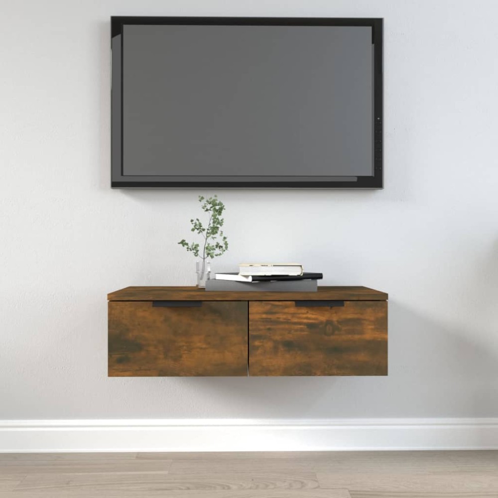 vidaXL Ντουλάπι Τοίχου Καπνιστή Δρυς 68x30x20cm Επεξεργασμένο Ξύλο 1 τεμ.