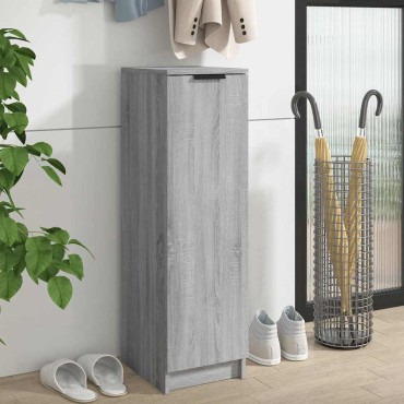 vidaXL Παπουτσοθήκη Γκρι Sonoma 30x35x100cm από Επεξεργασμένο Ξύλο