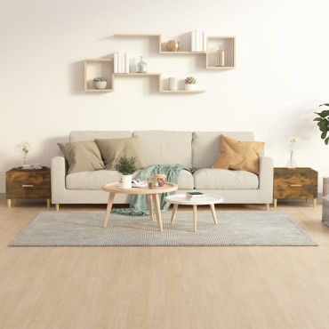 vidaXL Τραπεζάκια Σαλονιού 2 τεμ. Καπνιστή Oak 50x50x40cm Επεξ. Ξύλο