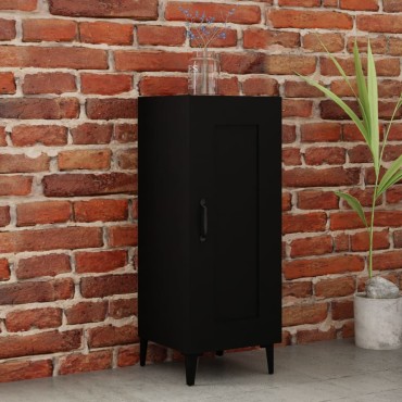 vidaXL Ντουλάπι Μαύρο 34,5x34x90cm από Επεξεργασμένο Ξύλο 1 τεμ.
