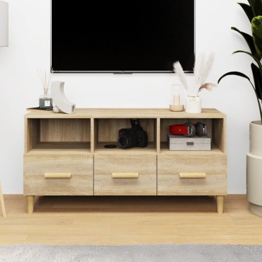 vidaXL Έπιπλο Τηλεόρασης Sonoma Δρυς 102x36x50cm Επεξεργ. Ξύλο