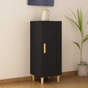 vidaXL Ντουλάπι Μαύρο 34,5x34x90cm από Επεξεργασμένο Ξύλο 1 τεμ.