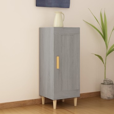 vidaXL Ντουλάπι Γκρι Sonoma 34,5x34x90cm από Επεξεργασμένο Ξύλο 1 τεμ.