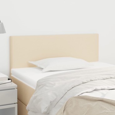 vidaXL Κεφαλάρι Κρεβατιού Κρεμ 80x5x78/88cm Υφασμάτινο 1 τεμ.