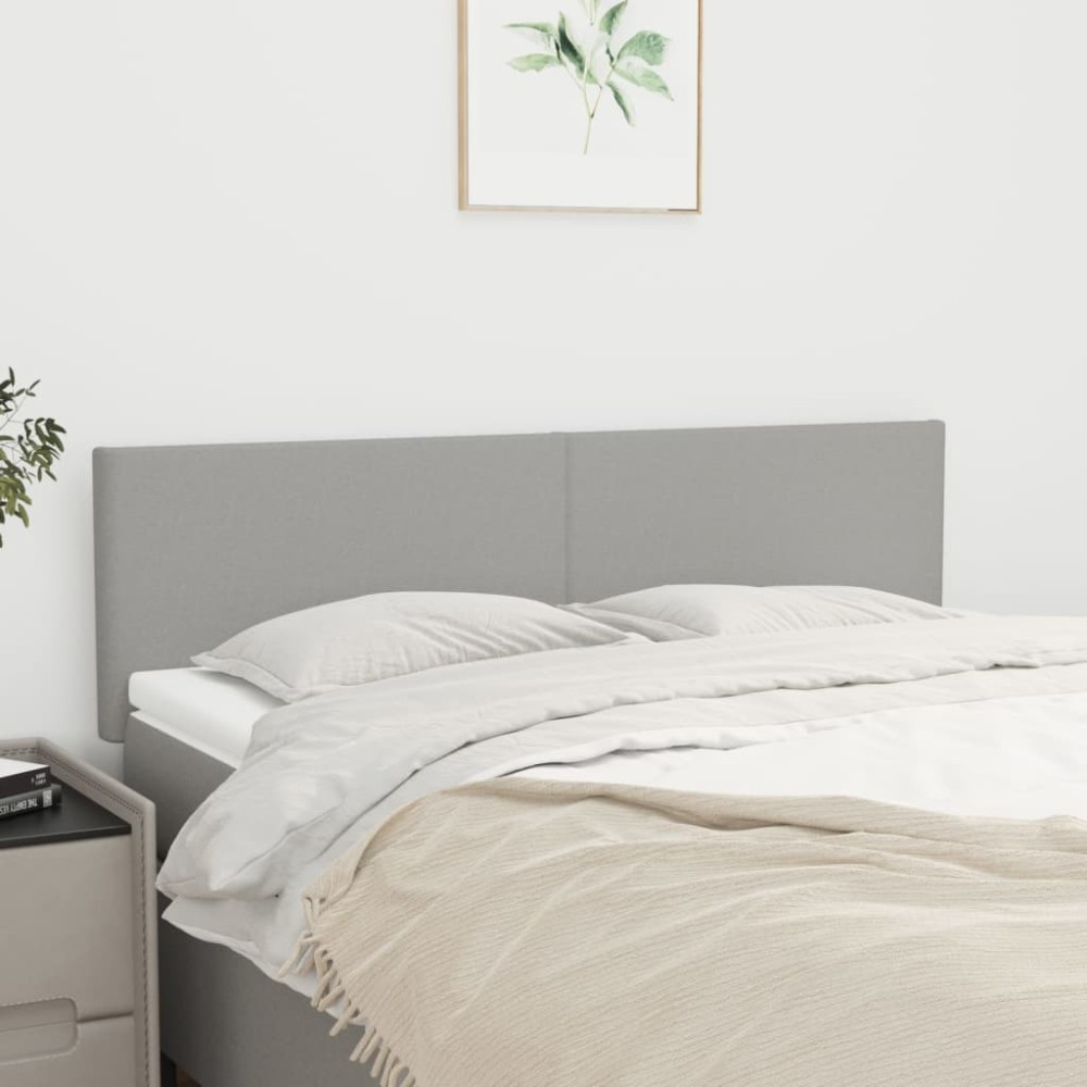 vidaXL Κεφαλάρια Αν. Γκρι 144x5x78/88cm Ύφασμα