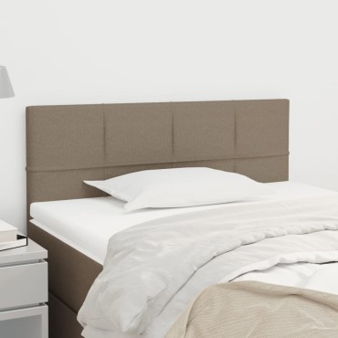 vidaXL Κεφαλάρι Κρεβατιού Taupe 90x5x78/88cm Υφασμάτινο 1 τεμ.