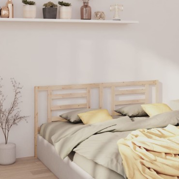 vidaXL Κεφαλάρι Κρεβατιού 166x4x100cm από Μασίφ Ξύλο Πεύκου 1 τεμ.