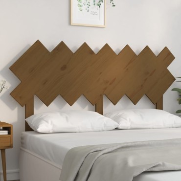 vidaXL Κεφαλάρι Κρεβατιού Μελί 151,5x3x81cm από Μασίφ Ξύλο Πεύκου 1 τεμ.