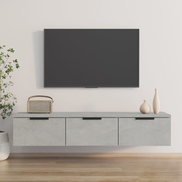 vidaXL Ντουλάπι Τοίχου Γκρι Σκυρ. 102x30x20cm Επεξεργασμένο Ξύλο 1 τεμ.
