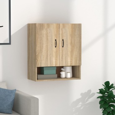 vidaXL Ντουλάπι Τοίχου Sonoma Δρυς 60x31x70cm Επεξεργασμένο Ξύλο 1 τεμ.