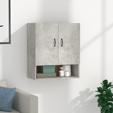 vidaXL Ντουλάπι Τοίχου Γκρι Σκυρ. 60x31x70cm Επεξεργασμένο Ξύλο 1 τεμ.
