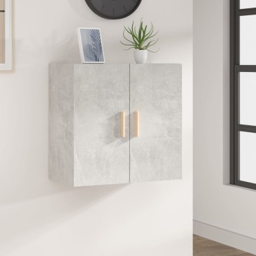 vidaXL Ντουλάπι Τοίχου Γκρι Σκυρ. 60x30x60cm Επεξεργασμένο Ξύλο 1 τεμ.