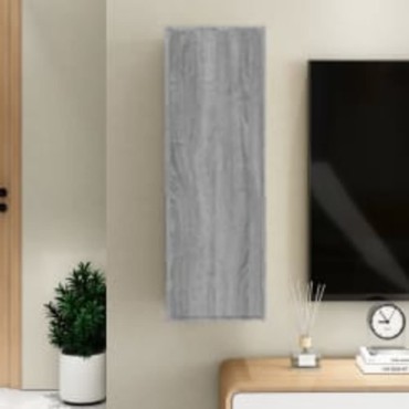 vidaXL Έπιπλο Τηλεόρασης Γκρι Sonoma 30,5x30x90cm από Επεξεργ. Ξύλο