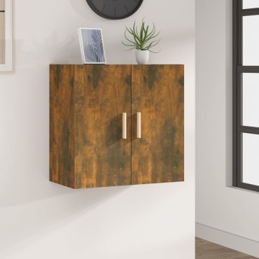 vidaXL Ντουλάπι Τοίχου Καπνιστή Δρυς 60x30x60cm Επεξεργασμένο Ξύλο 1 τεμ.