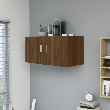 vidaXL Ντουλάπι Τοίχου Καφέ Δρυς 80x39x40cm Επεξεργασμένο Ξύλο 1 τεμ.