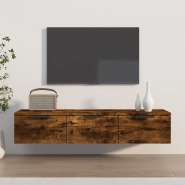vidaXL Ντουλάπι Τοίχου Καπνιστή Δρυς 102x30x20cm Επεξεργασμένο Ξύλο 1 τεμ.