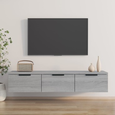 vidaXL Ντουλάπι Τοίχου Γκρι Sonoma102x30x20cm Επεξεργασμένο Ξύλο 1 τεμ.