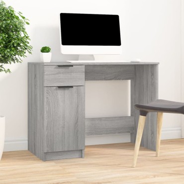 vidaXL Γραφείο Γκρι Sonoma 100x50x75cm από Επεξεργασμένο Ξύλο 1 τεμ.