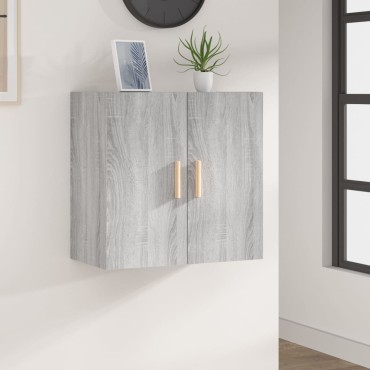 vidaXL Ντουλάπι Τοίχου Γκρι Sonoma 60x30x60cm Επεξεργασμένο Ξύλο 1 τεμ.