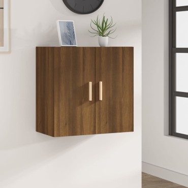 vidaXL Ντουλάπι Τοίχου Καφέ Δρυς 60x30x60cm Επεξεργασμένο Ξύλο 1 τεμ.