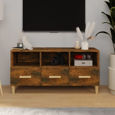 vidaXL Έπιπλο Τηλεόρασης Καπνιστή Δρυς102x36x50cm Επεξεργασμένο Ξύλο