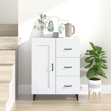 vidaXL Ντουλάπι Λευκό 69,5x34x90cm από Επεξεργασμένο Ξύλο 1 τεμ.