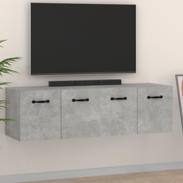 vidaXL Ντουλάπια Τοίχου 2 τεμ. Γκρι Σκυρ. 80x35x36,5cm Επεξ. Ξύλο