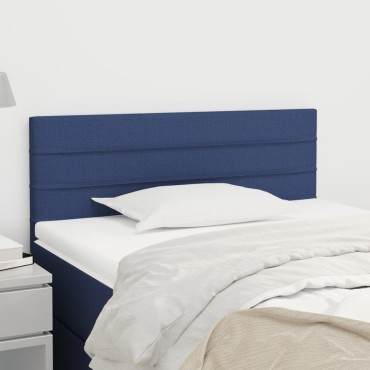 vidaXL Κεφαλάρι Κρεβατιού Μπλε 80x5x78/88cm Υφασμάτινο 1 τεμ.