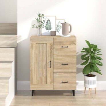 vidaXL Ντουλάπι Sonoma Δρυς 69,5x34x90cm από Επεξεργασμένο Ξύλο 1 τεμ.